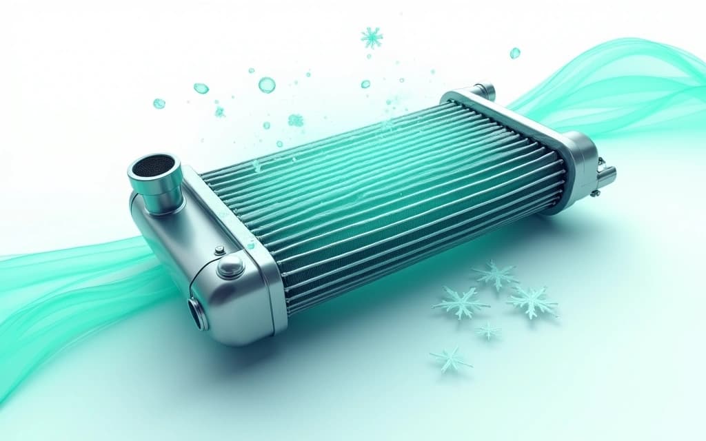 Engine cooling radiator