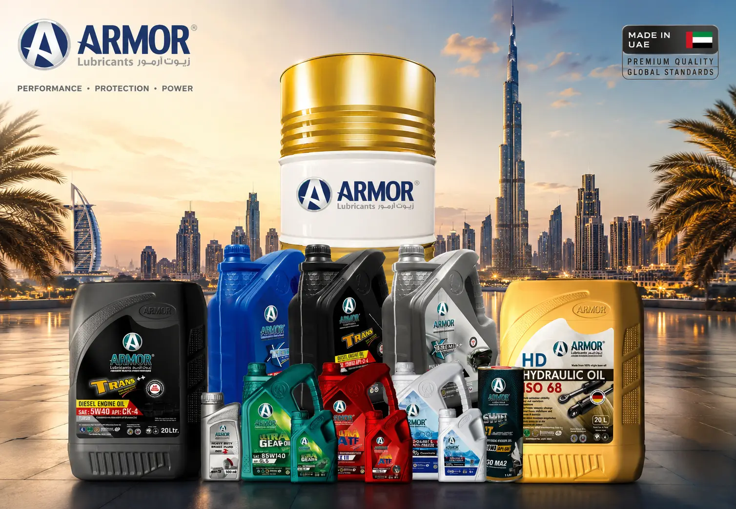 ARMOR product range — Made in the UAE