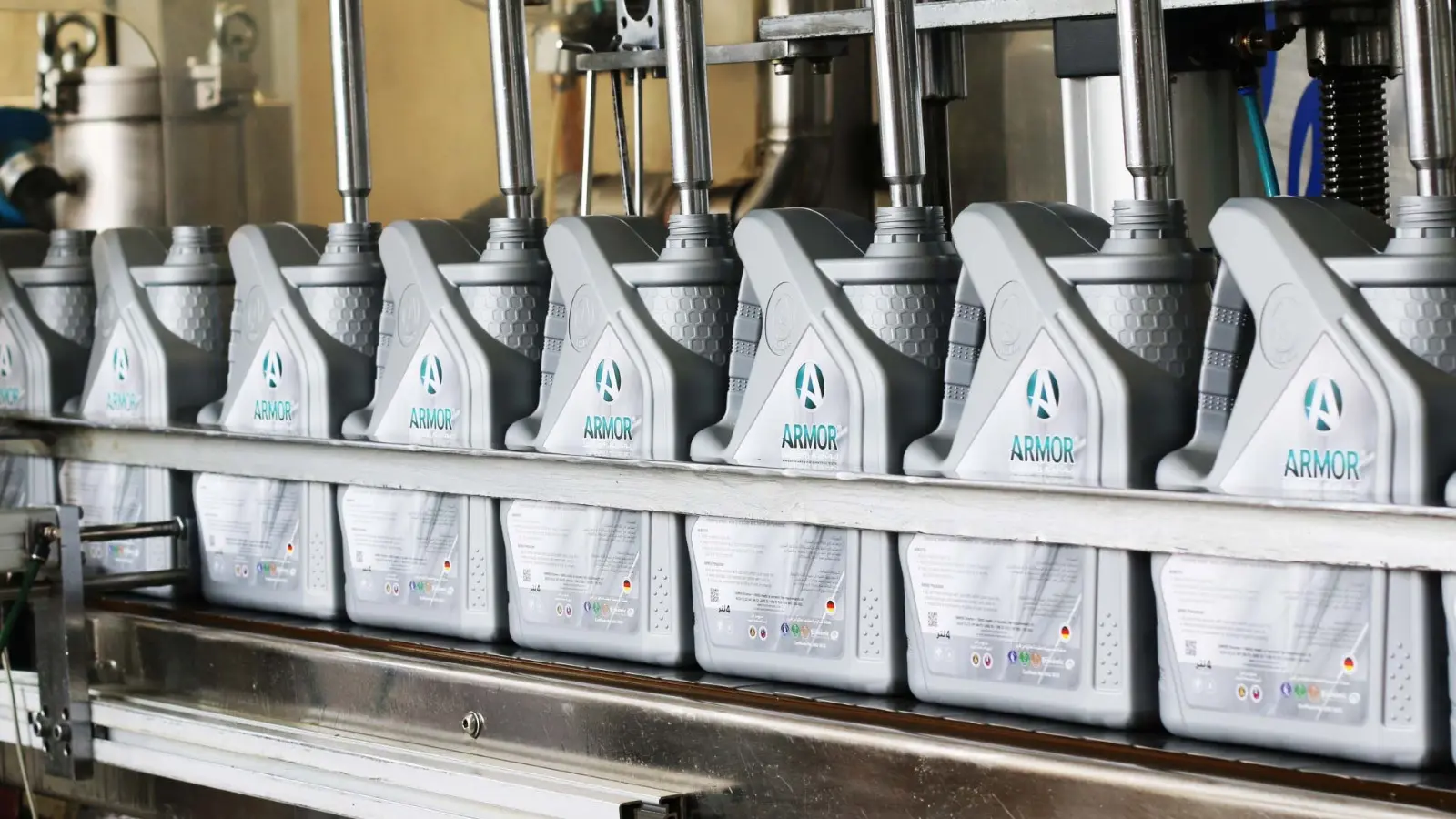 Armor Lubricants automated blending and filling plant in the UAE